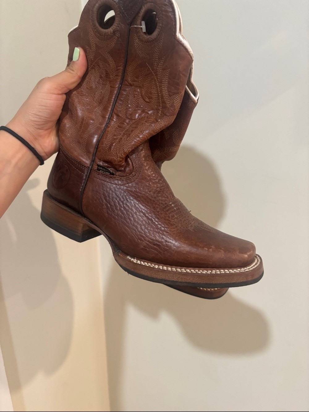 Men's Brown Leather Cowboy Boots